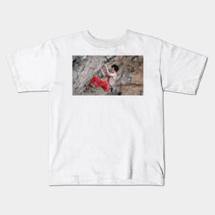 Adam Ondra Sending Painting Kids T-Shirt